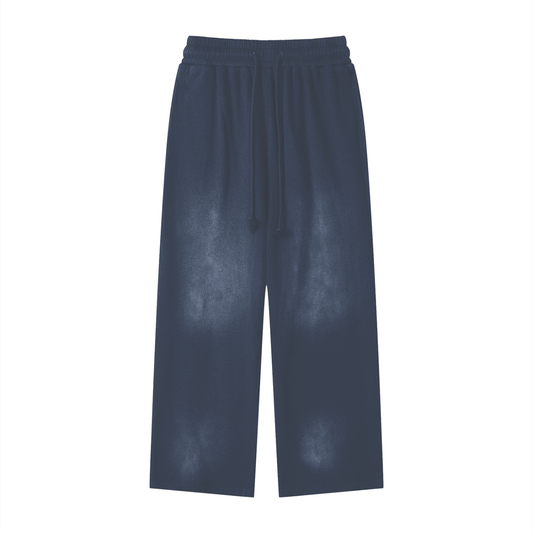 Effortless Athleisure Pure Cotton Handcrafted Monkey Wash Loose fit Sweatpants
