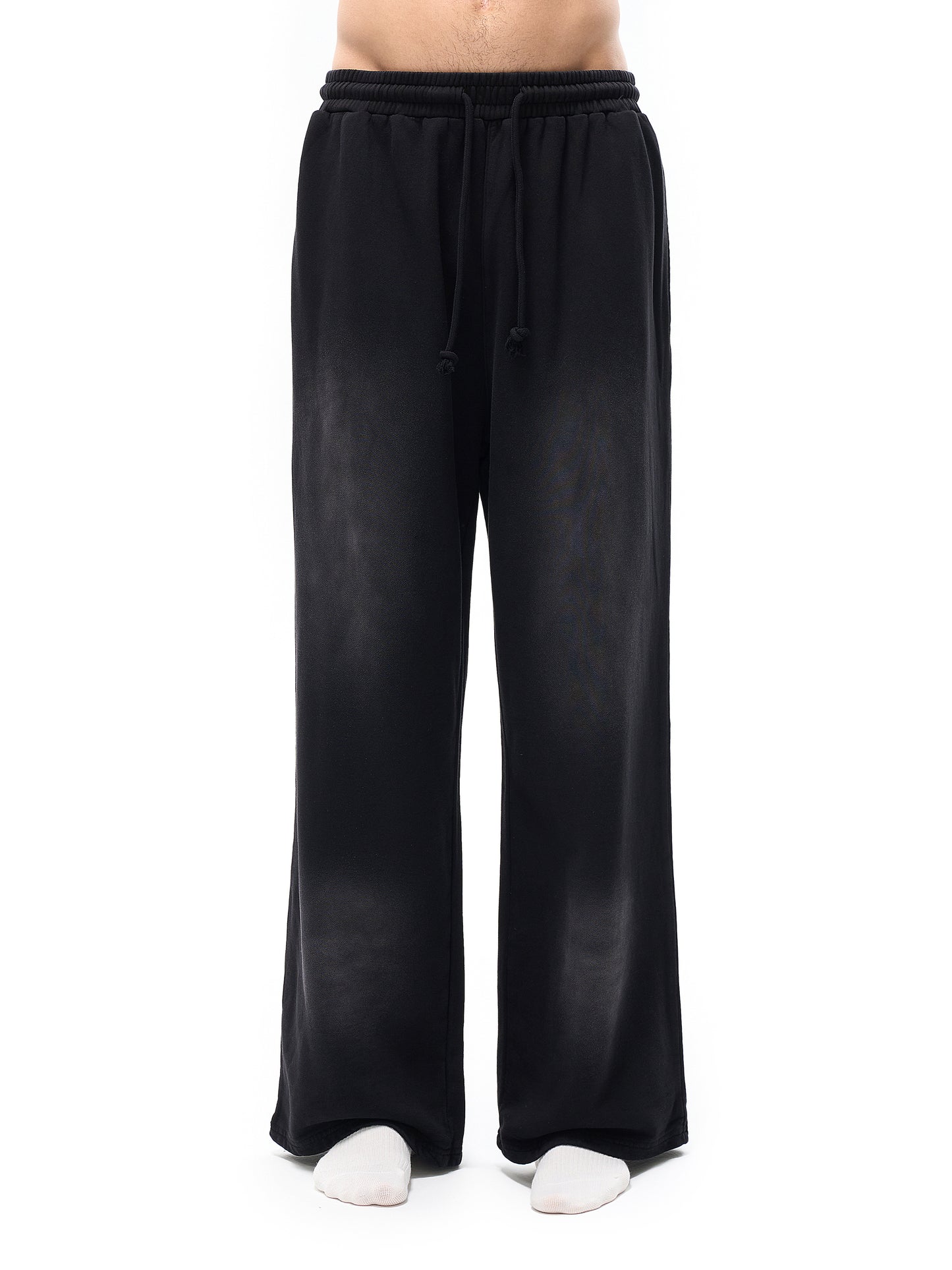 Effortless Athleisure Pure Cotton Handcrafted Monkey Wash Loose fit Sweatpants